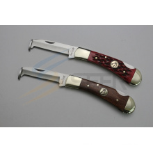 6.8" Ox Bone Handle Pocket Knife with Hoof Cleaner (SE-480)